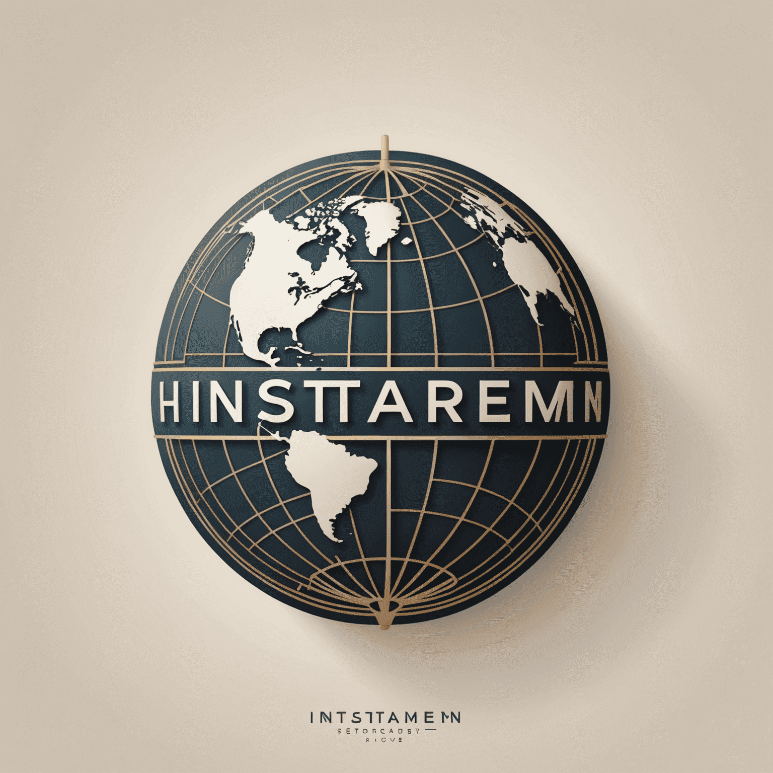 Instarem logo - A stylized globe with elegant typography