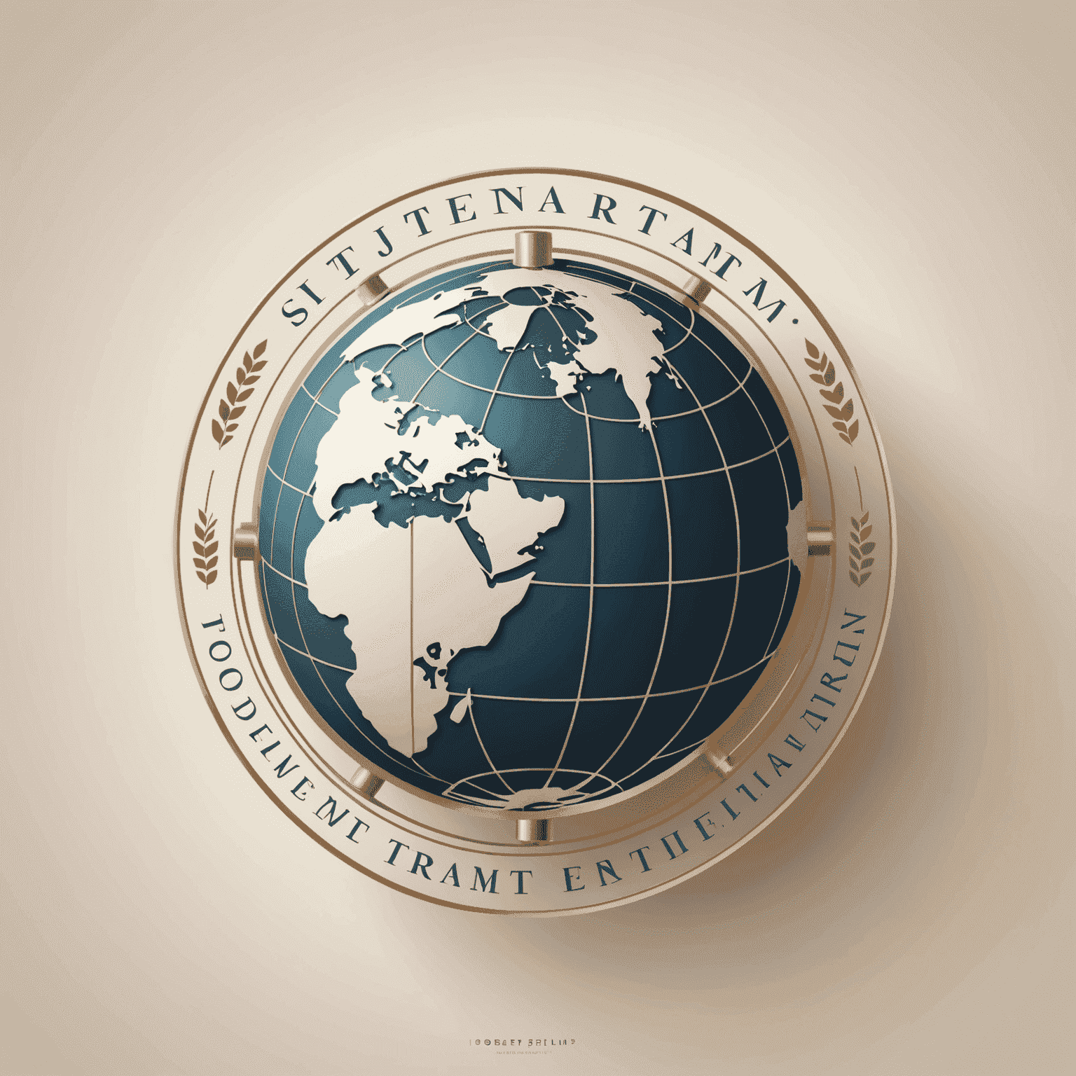 Instarem logo - A stylized globe with elegant typography