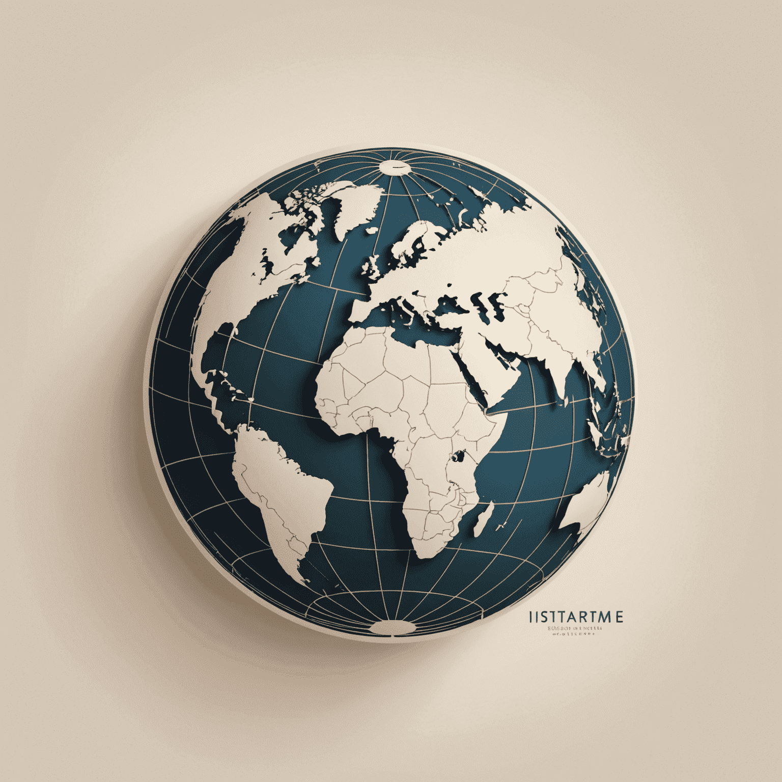 Instarem logo - A stylized globe with elegant typography