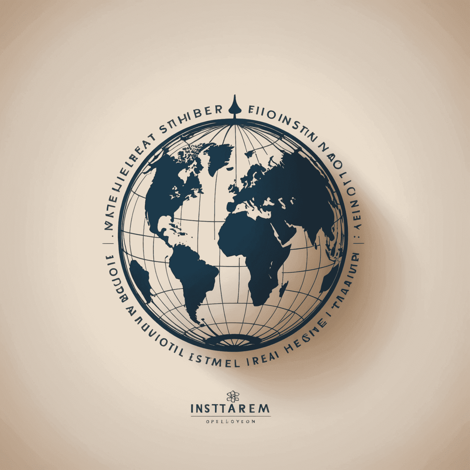 Instarem logo - A stylized globe with elegant typography