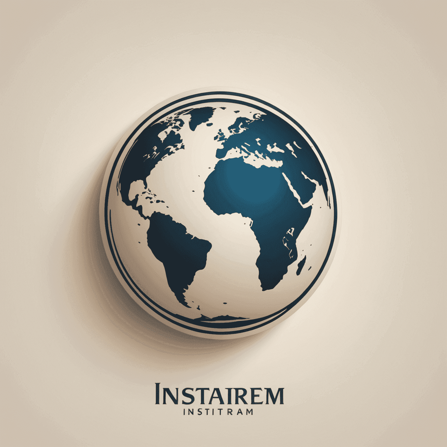 Instarem logo - A stylized globe with elegant typography