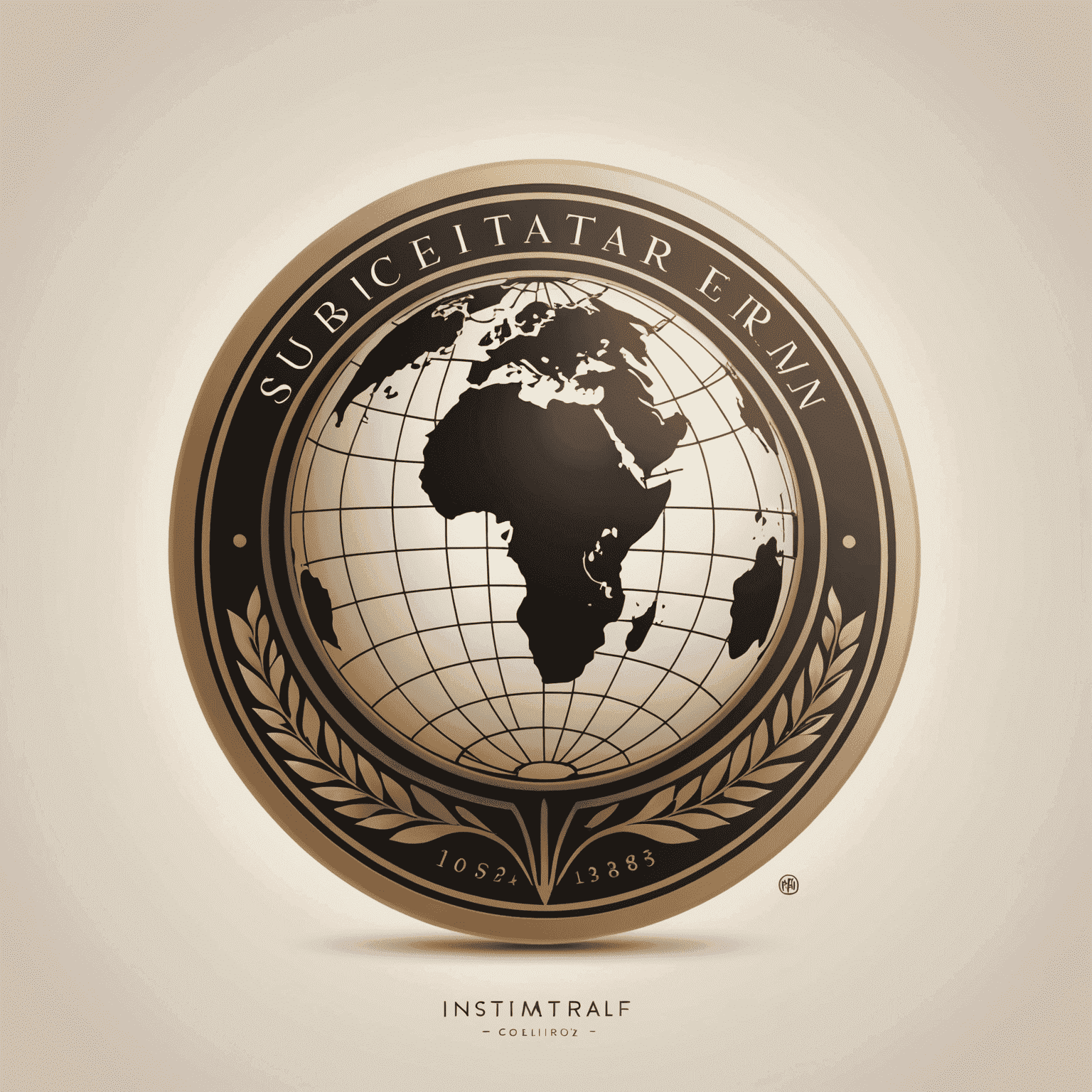 Instarem logo - A stylized globe with elegant typography
